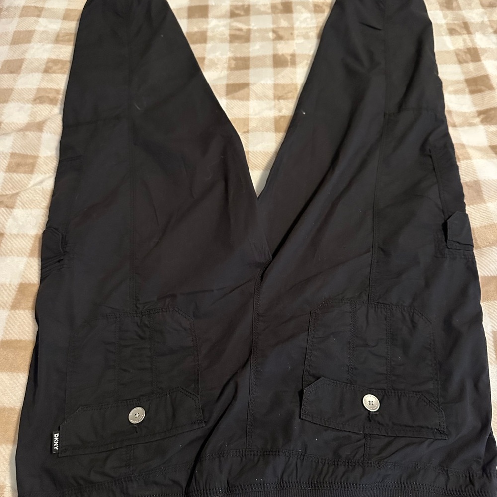 DKNY Sport Black Women’s Cargo Jogger Pants NWT - Picture 2 of 7